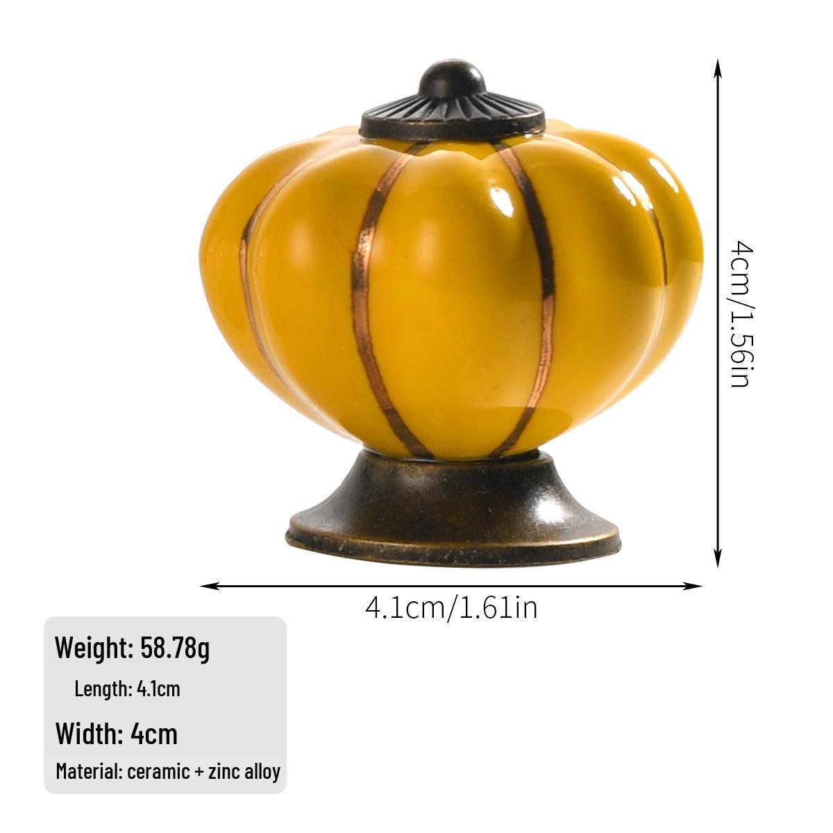 Керамическая ручка для шкафа Jingmao, семь цветов, тыква, мультяшная жёлтый