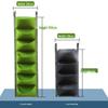 Vertical Wall-Mounted Plant Bags, Multi-Pocket Felt Grow Bags for Balcony Flowers and Trees