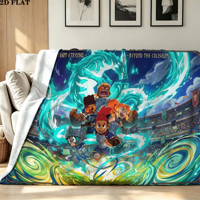 Dragon Striker Print Flannel Blanket High Quality Warm Comfortable Cover for All Seasons Perfect for Gifts Home Decor