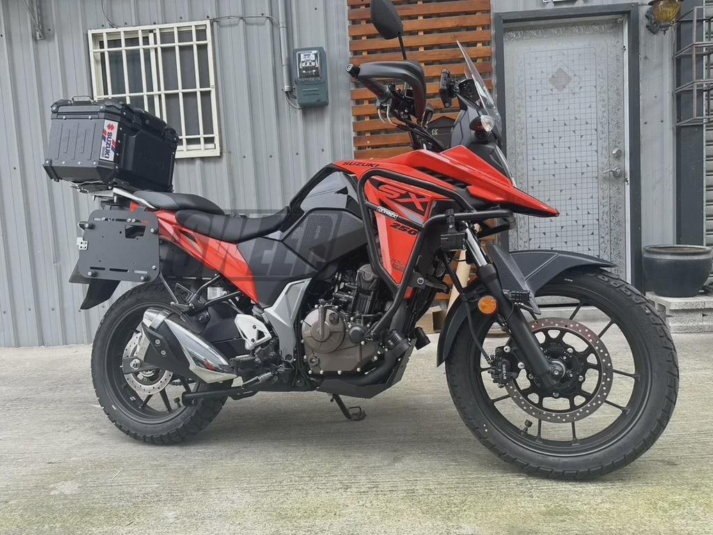 35L Black Warrior Waterproof Aluminum Motorcycle Side Box Set: Includes 18L Quick Release Anti-collision Side Box