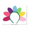 Kawaii Rainbow Colourful Sunflower Headband Photo Prop Hair Accessory Hair Bands Elastic Hairband Girl