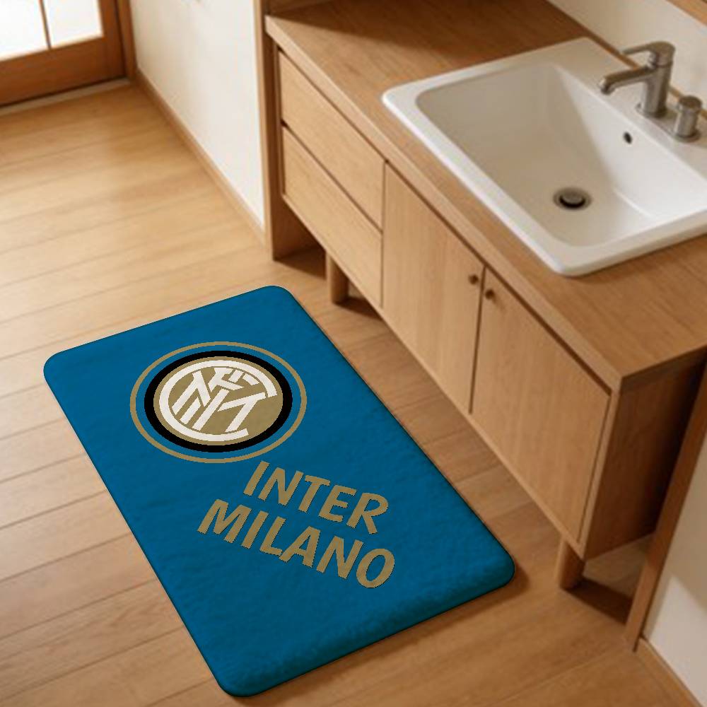 Tapis de couloir lavable antidérapant pour sport Football I-Inter Milan FC Salon Canapé Chaises Zone Tapis de cuisine Paillasson Tapis de sol