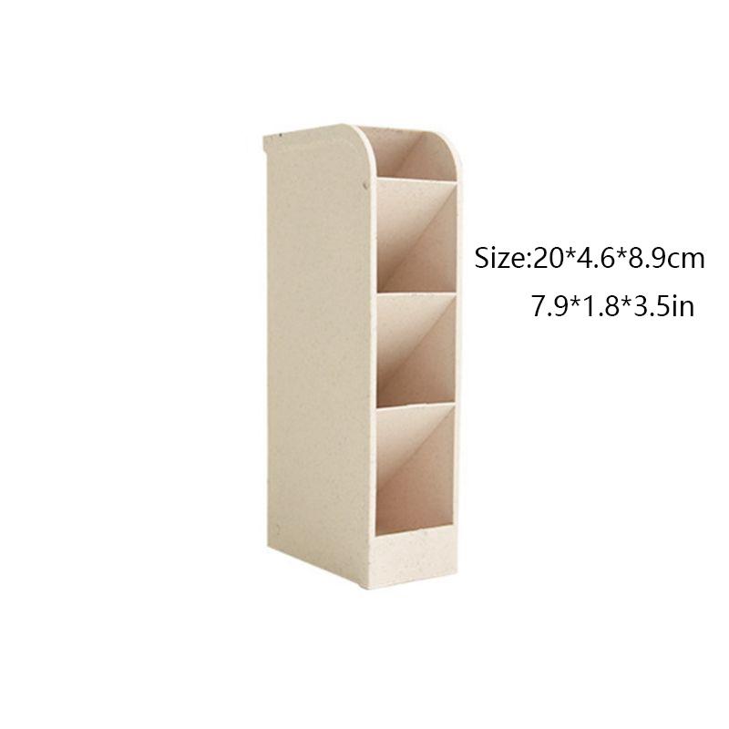 

Элегантный наклонный держатель для ручек, настольный органайзер для стильного хранения канцелярских принадлежностей Beige Small