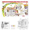 DIY Cardboard House Model: Early Education Puzzle & Painting Toy for Kids