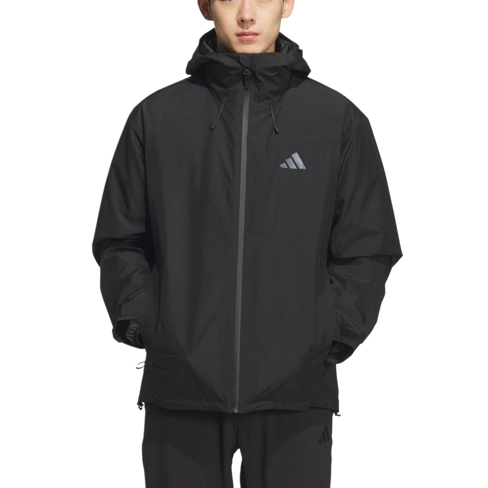 

Adidas Climawarm FW25 Future Tech 3 в 1 Ветрозащитная Теплая Куртка-пуховик с длинным рукавом на молнии Мужские куртки KQ5501 S