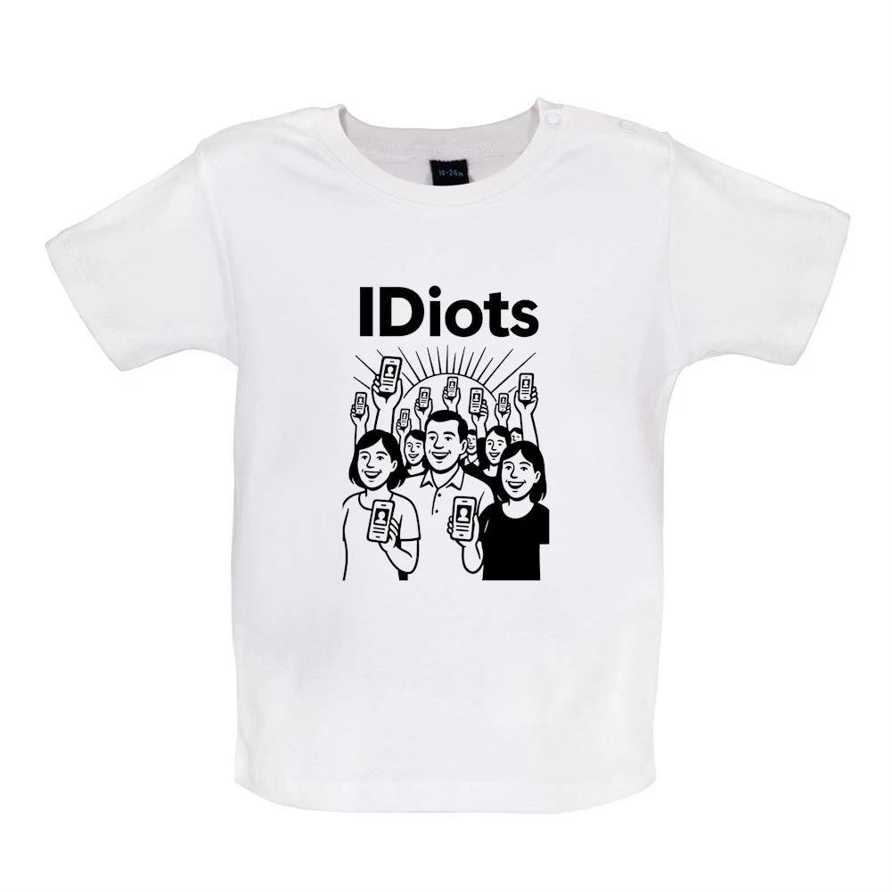 IDiots Anti Digital ID Cards - Baby Kids Boys Girls Unisex T-Shirt / Babygrow - Britcard UK Starmer 160