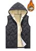 Men's Lambswool Hooded Vest - Thickened, Plus Size, Casual Warm Gilet for Autumn/Winter