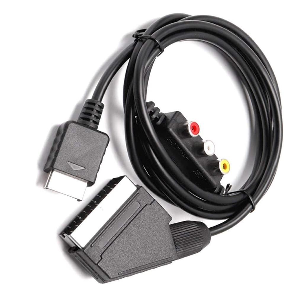 Cavo 1.8M 2 In 1 RGB SCART Uscita AV RCA Cavo Per Sega Dreamcast