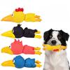 Pet Latex Toy Screaming chicken Dog Chew Toy Bite Resistant Squeaky for Puppies Small Dogs Teething Cleaning