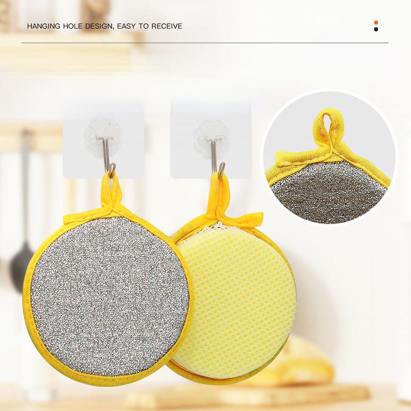 3/5KS Oboustranné čištění Houba na mytí nádobí Utěrka Opakovaně použitelná omyvatelná utěrka na kartáčování na pánev Kouzelná domácnost Kuchyň Čisté nástroje