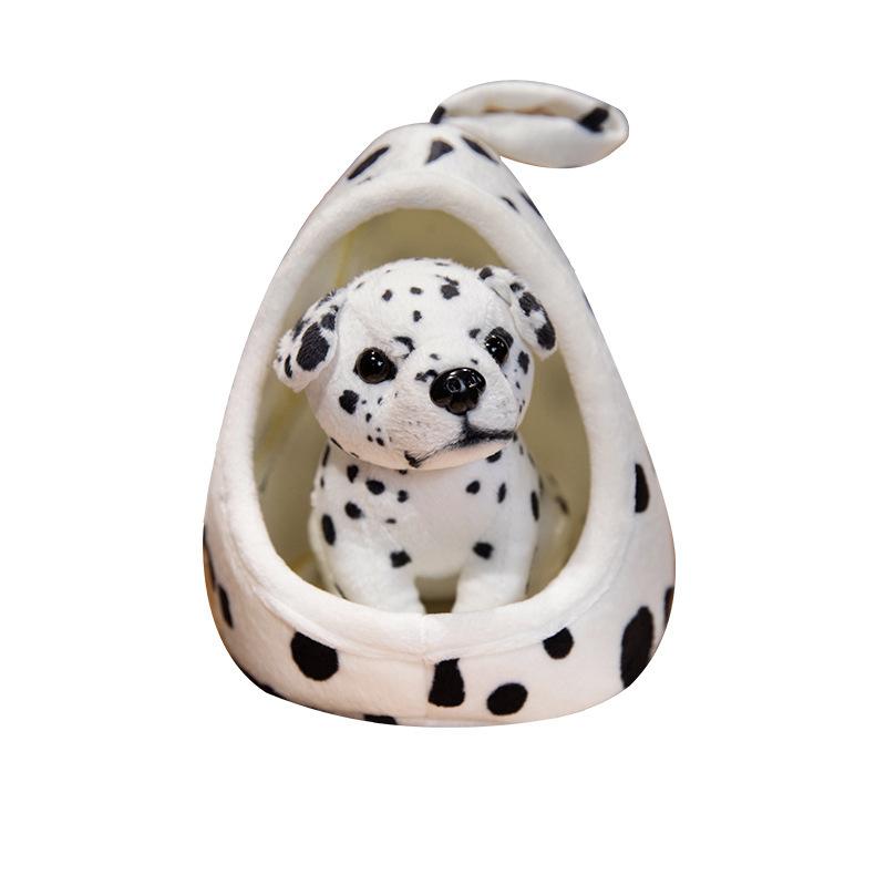 New Creative Simulation Cartoon Toy Doghouse Pendant Plush Unzipped Children's Toys Gift