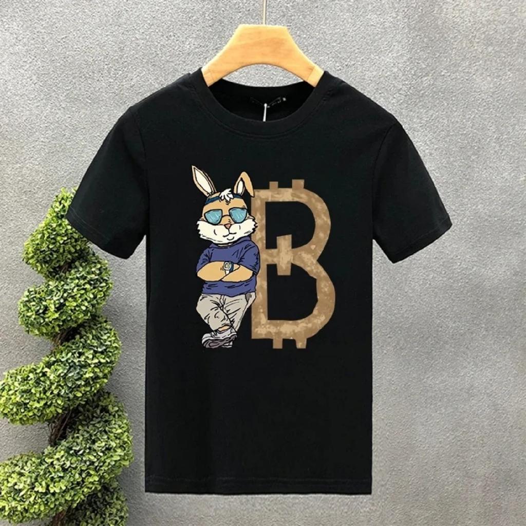 2025 Bear Print Summer T-shirt Women's Short Sleeved Tops Solid Fashion Casual Graphic Tshirt Clothes t shirt women harajuku