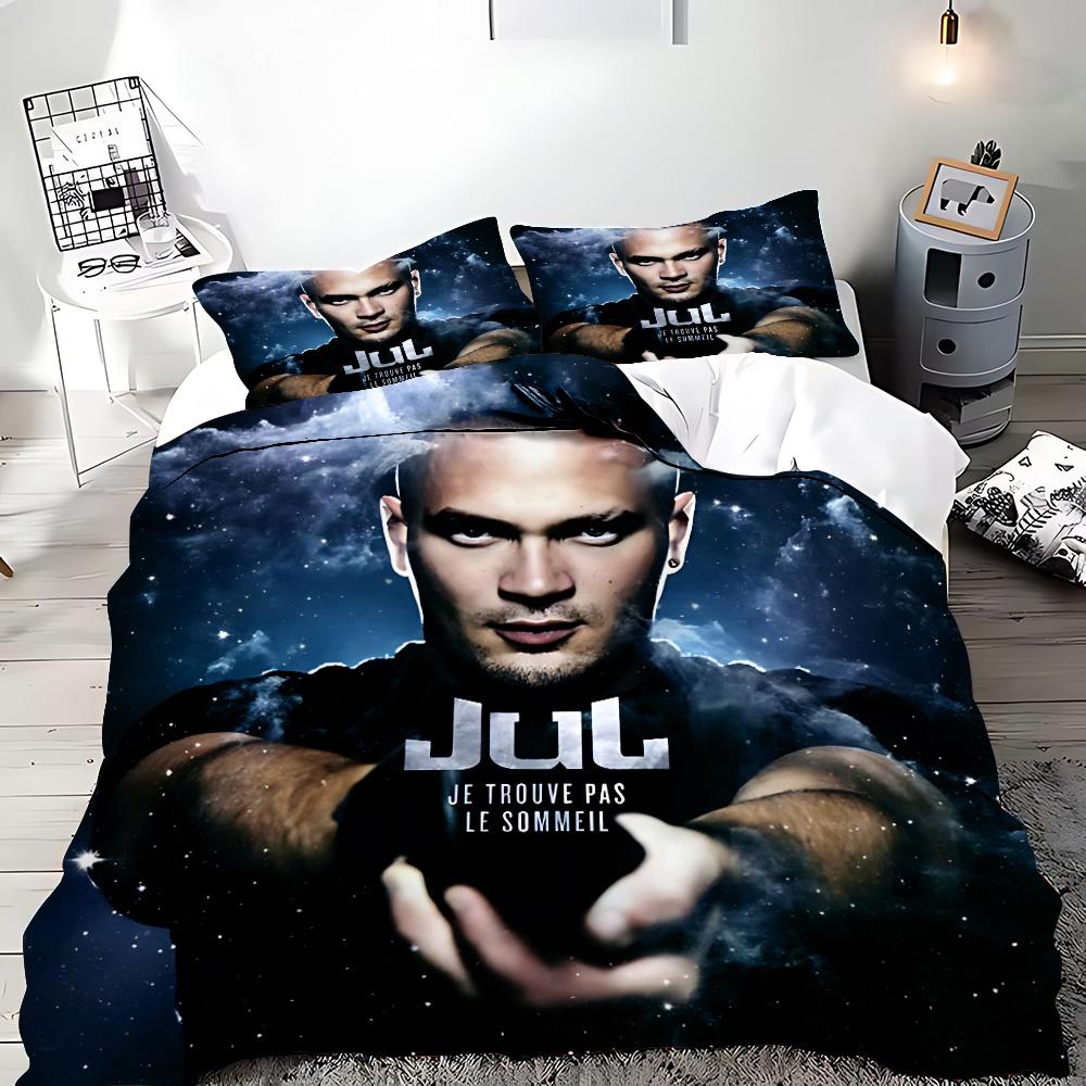 Raper JuL C'est Pas Des Lol Duvet Pilowcase Beding Set Adult People Boy Girl Bedrom Decoration Children Single Double Large Sized Dimensions