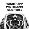 Kronen Gold Farbe Herren Ringe Punk Hip Hop Trendy Cool für Freund Männlich Edelstahl Schmuck Kreativität Geschenk