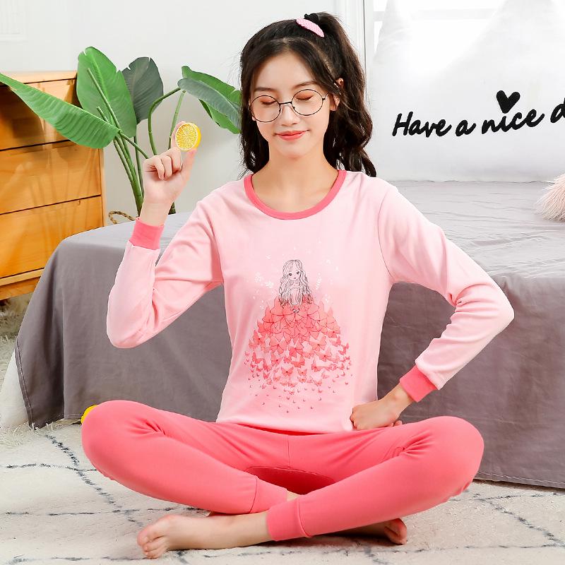 Children's Cotton Underwear & Pajama Set: Warm Wool Sweater, Bottoms for Boys & Girls, Autumn/Winter Comfort