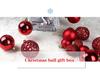 Boxed Set of 100 Christmas Ball Ornaments - 3/4/6cm Tree Decorations