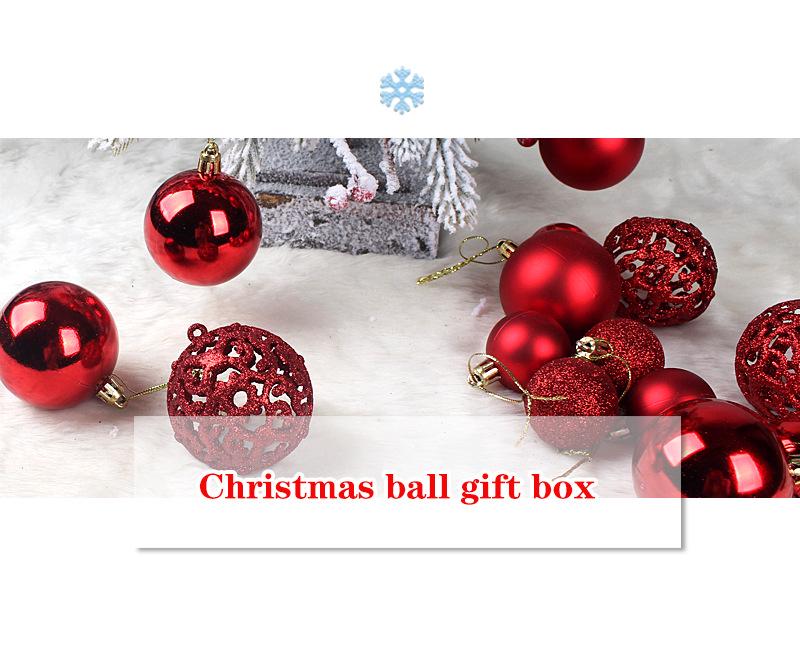 Boxed Set of 100 Christmas Ball Ornaments - 3/4/6cm Tree Decorations