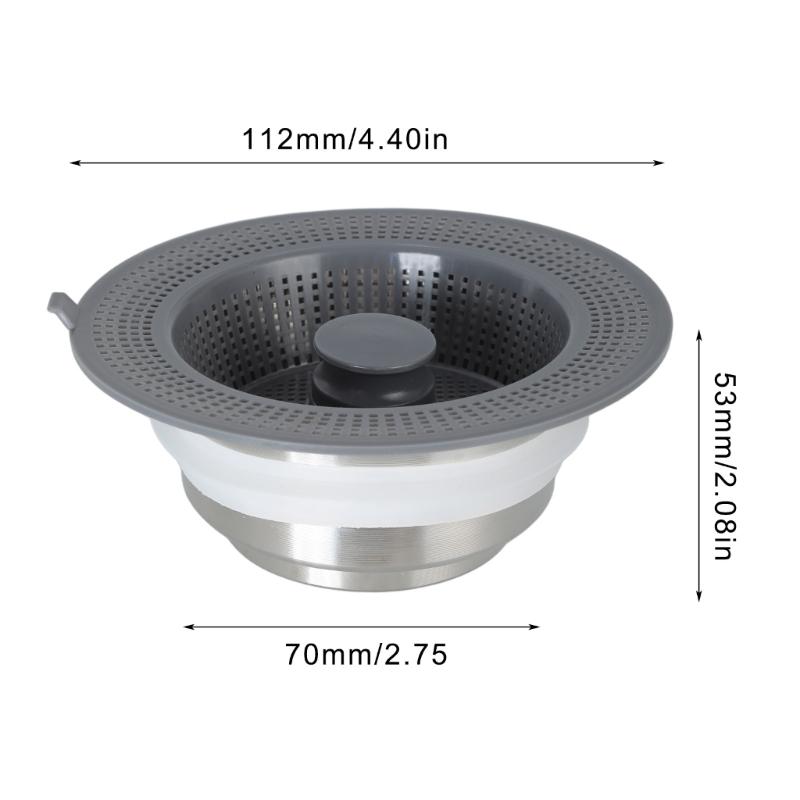 General Kitchen Sink Drain Strainer Stainless Steel Practical Sink Filter Efficient Filtering Kitchen Sink Plugs