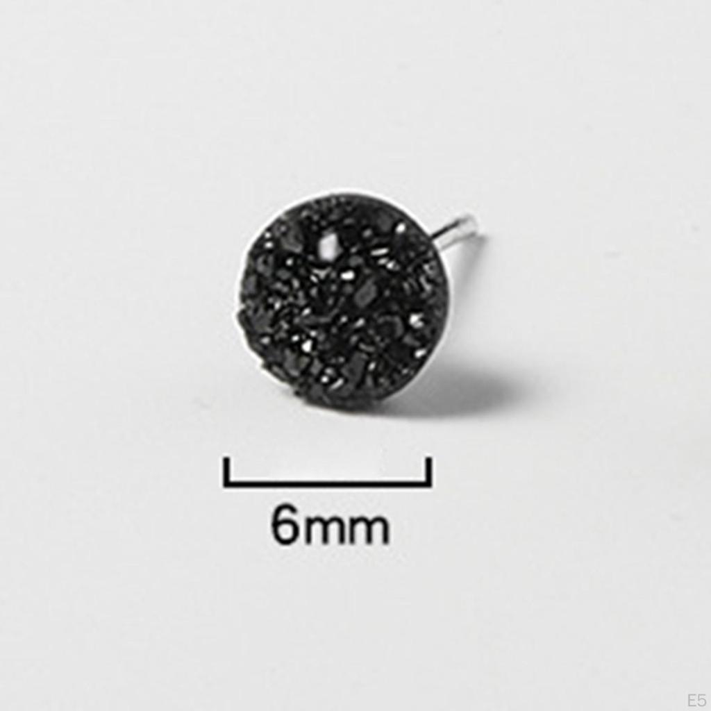8 Pieces Unisex Ear Studs Fashion Glitter Classic for Anniversary Year