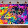 Rock Music, Dance Notes, Band Theme, Party Photography Background, Adult Birthday Party, Home Decoration Photography Background