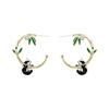Charming Panda Earrings: Forest-Inspired, Fresh & Creative Design
