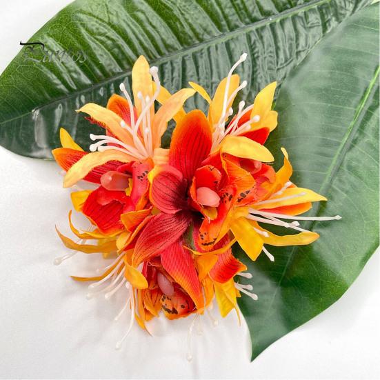 Bloemvorm Haarclip Vrouwen Zomer Zijhaarspeld 3D Bloem Pony Haarspeld voor Dagelijks Gebruik Diverse Gelegenheden