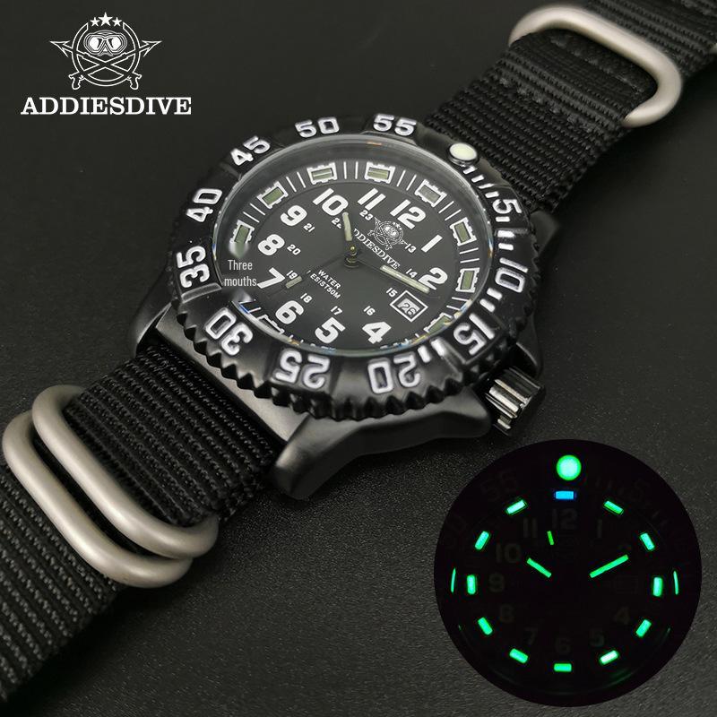 Addiesdive Men's Multifunctional Quartz Watch - Luminous, Outdoor, Waterproof