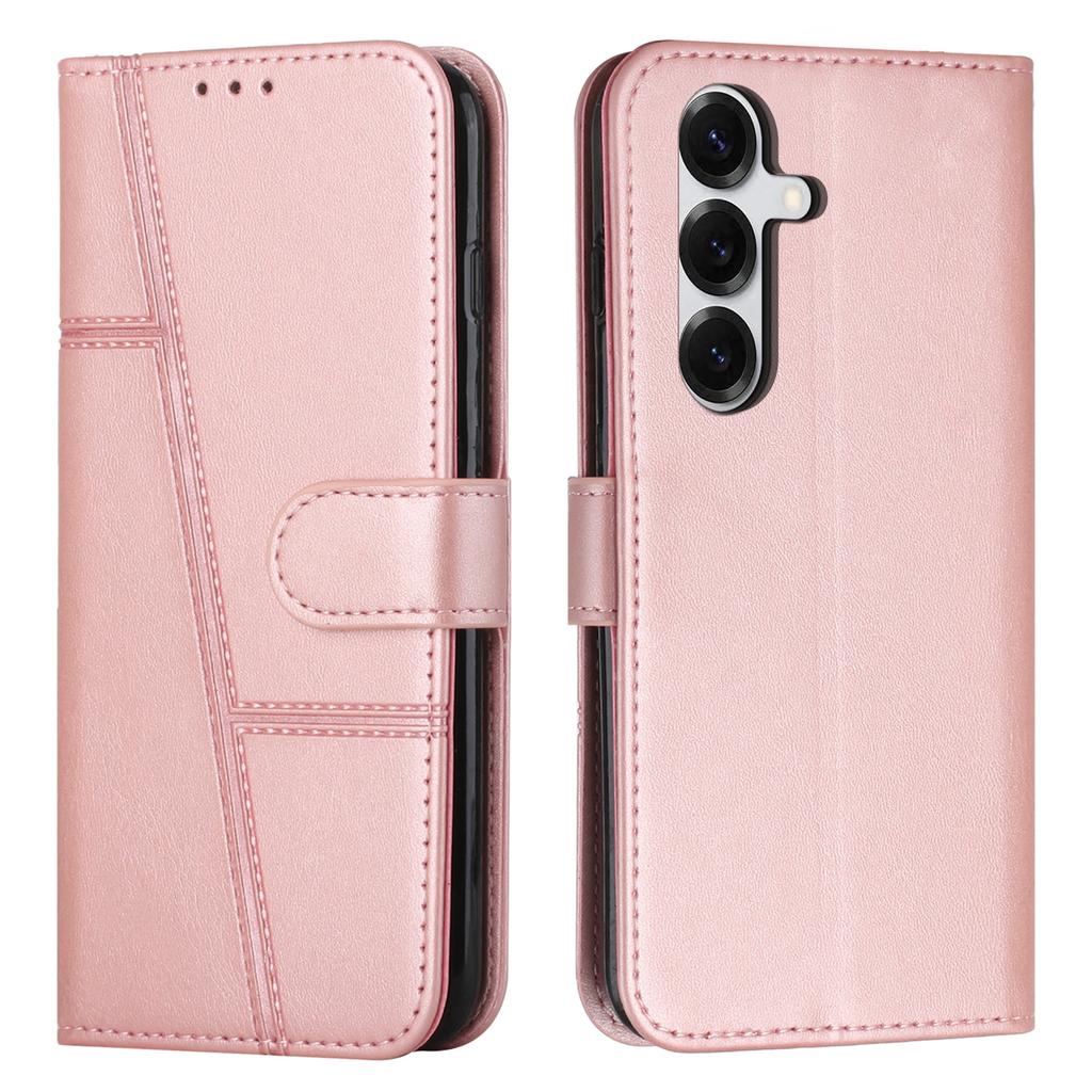 Leather Phone Case For Samsung Galaxy S26 / S26 Pro Foldable Stand Wallet Flip Cover with Strap