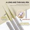 Professional Nail Art Brush Set for Acrylic Gel UV Polish Tip Painting Drawing Carving Dotting Pen Flat Fan Liner Manicure Tools