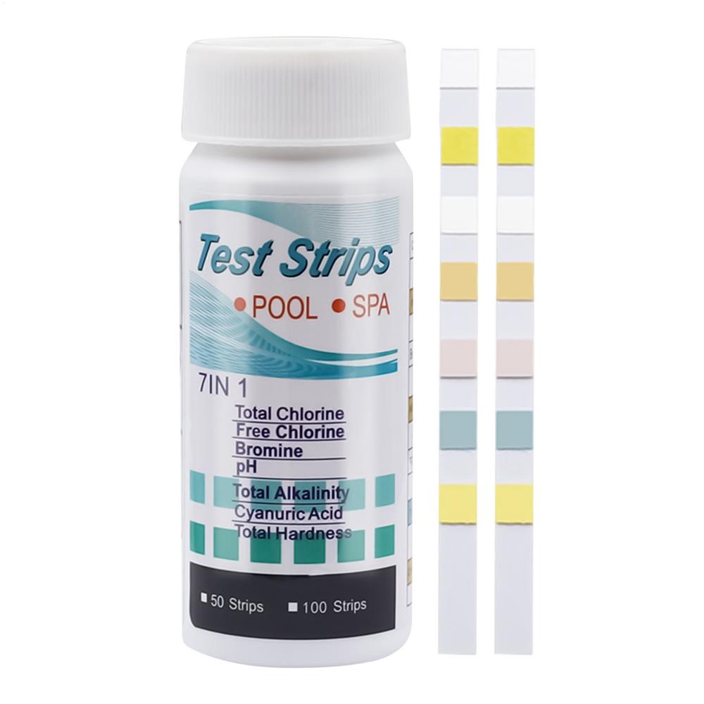100pcs/set Accurate Pool Test Strips Aquarium Testing Kit Long Lasting Multifunctional Quick Results Testing Paper Set For Pool