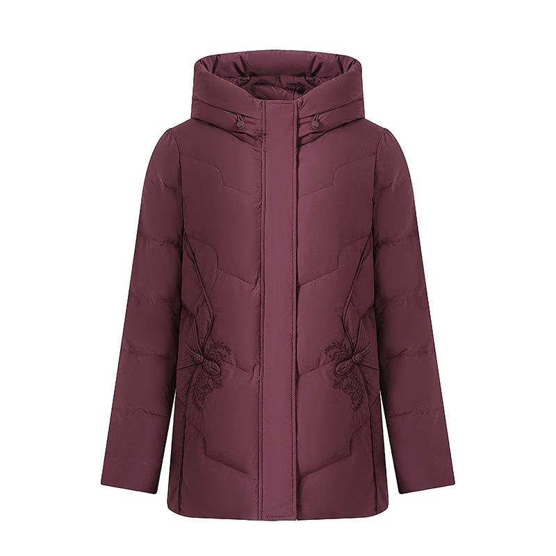 New Style Winter Down Cotton Jacket for Middle-Aged and Elderly Women - Thickened Warm Grandma's Coat