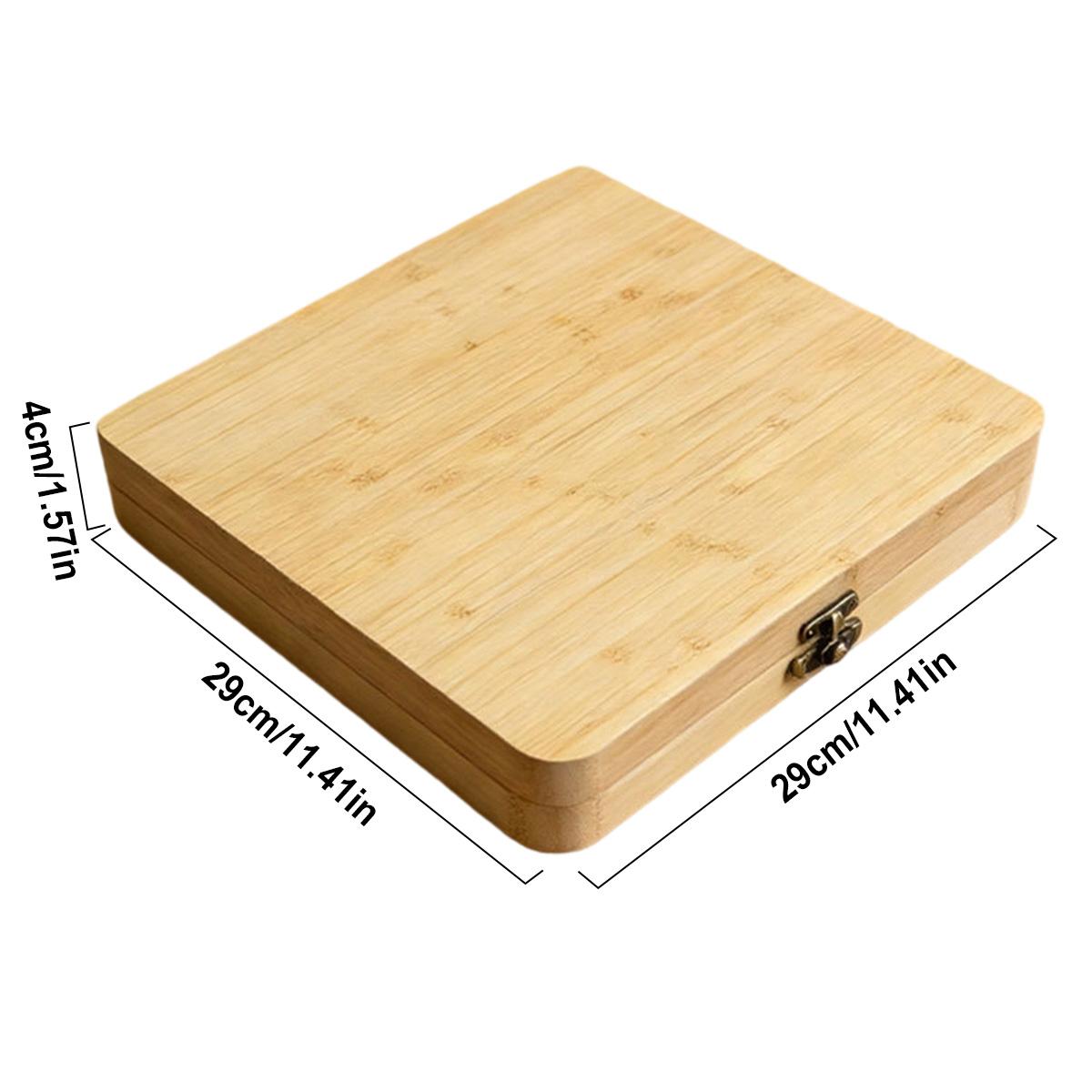 Charcuterie Boards, Expandable Bamboo Cheese Board Gift Set with Serving Tray, Knives & Bowls for Meat, Cheese & Crackers