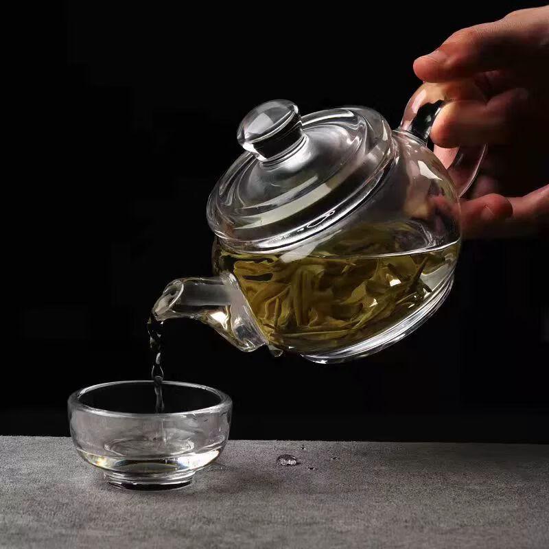 Hand-Polished Crystal Pumpkin Teapot