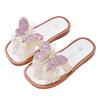 Girls' Indoor And Outdoor Non-slip Soft-soled Slippers Summer Children's Butterfly Beach Princess Flip-flops