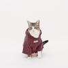 Burgundy Pet Hoodie, Winter Warm Dog Hoodies, Dog/Cat Hooded Sweatshirt, Soft Warm Pet Clothes for Small Medium Dogs Cats