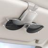 Magnetic Leather Eyewear Holder Sunglass Clip Suitable For Car Visors Secure ABS PC Design Easy Installation Universal