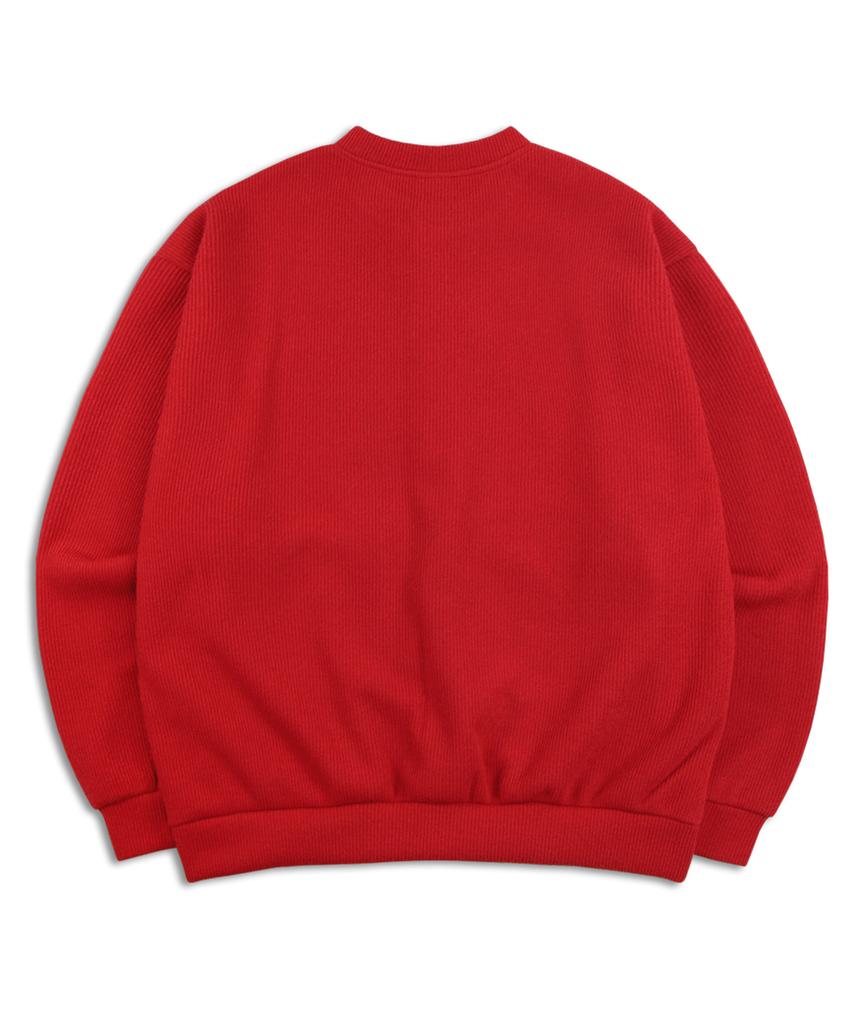 Bluff Knit Fleece Cardigan [Red]