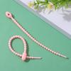 Colorful Self-Locking Silicone Cable Tie Keychain & Ornament Set