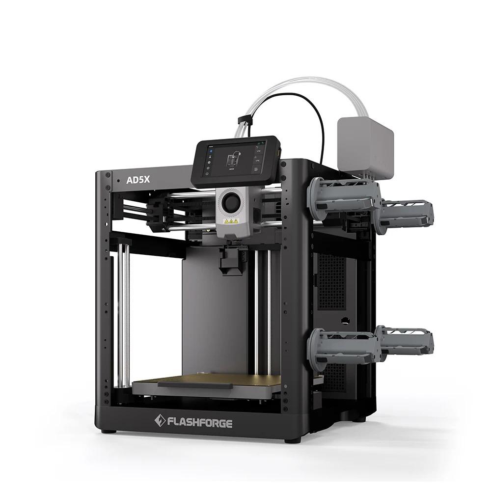 FLASHFORGE 3d Printer AD5X Multi-Color Printing High Speed Intelligent Filament System One-Click Auto Leveling Group Control