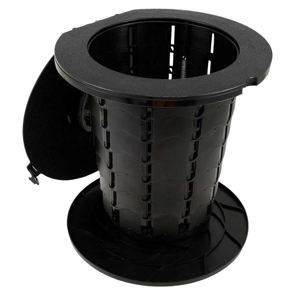 Portable Toilet Retractable Camping Toilet Height Adjustable Reusable Folding Toilet with Paper Holder for Travel Camping Picnic
