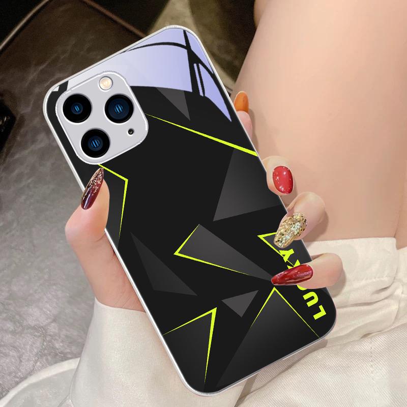 Line Diamond Grid Pro IPhone 16 Pro Max 15 Pro 14 13 12 Mini 11 XS Max XR 7 8 Plus SE 2022 Tvrzené Sklo Kryt na Telefon