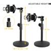 Frgyee AT2020 Desktop Microphone Stand Adjustable Table Mic Stand Microphone Shock Mount for Audio-Technica AT2020 AT2020USB+ AT2035 ATR2500 Condenser