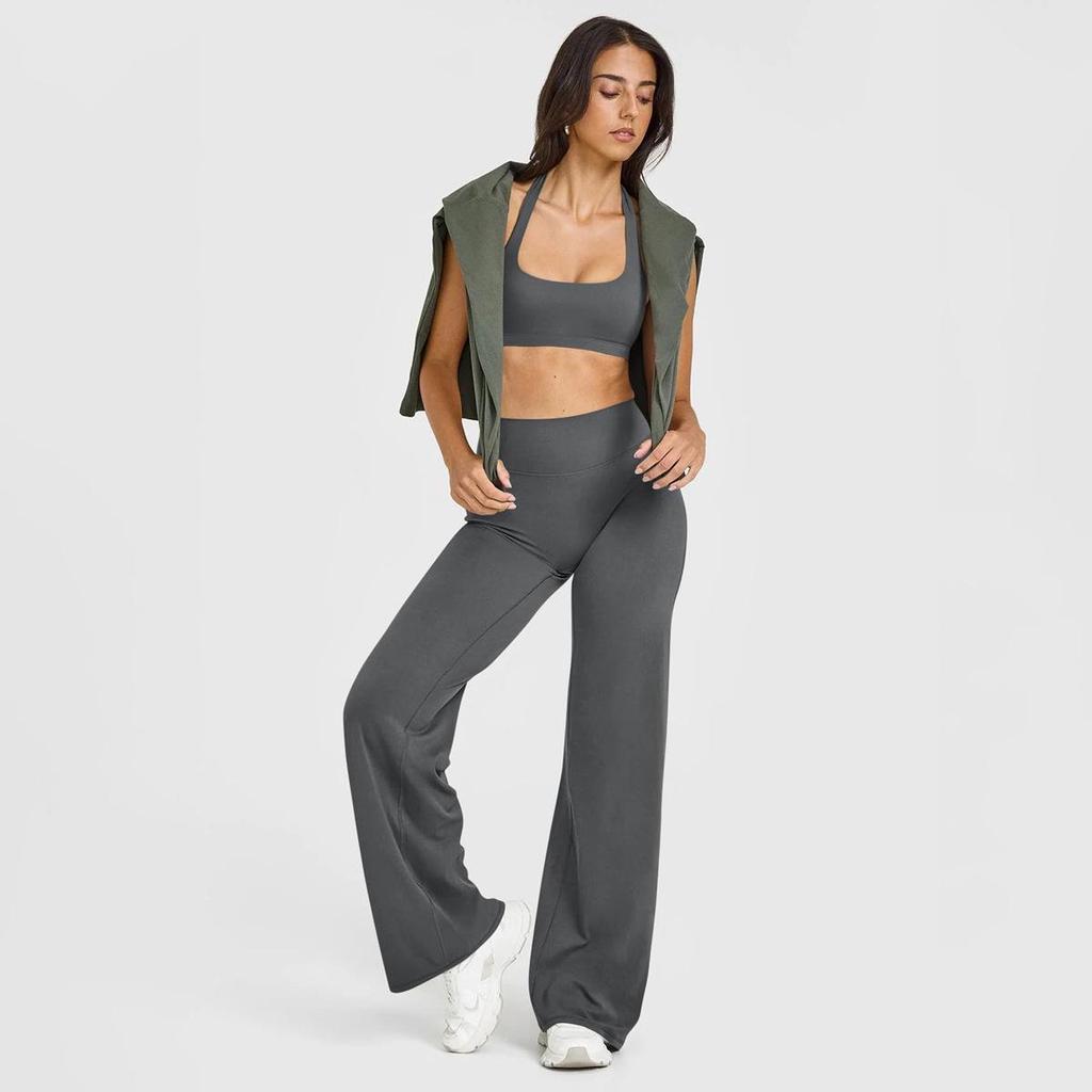 Cross-Border Peach Hip Lifting Wide-Leg Yoga Pants - Women's High Waist, High Elasticity, Straight Tube Sports Fitness Wear