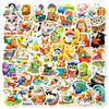 56 Cute Animal Reading Cartoon Graffiti Stickers Creative Fun Children'S Handbook Diy Stickers