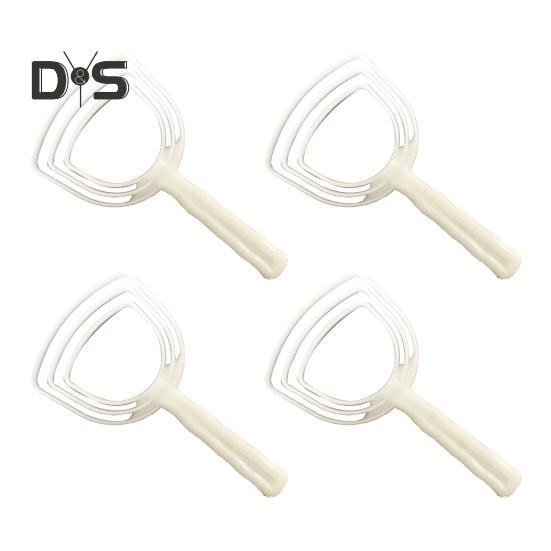 4Pcs Bone Dust Remover Fish Scale Scraper Meat Scraper Manual Fish Scales Remover Ergonomic Handle Easy Clean Fish Descaler for Kitchen
