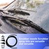 Premium Universal Car Windshield Wiper Washer Squirter Nozzle Spray Jet Kit Fluid Hose T