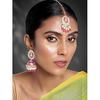 Traditional Gold Plated Jhumki Earrings with Maang Tikka Jewellery Set for Women Girls