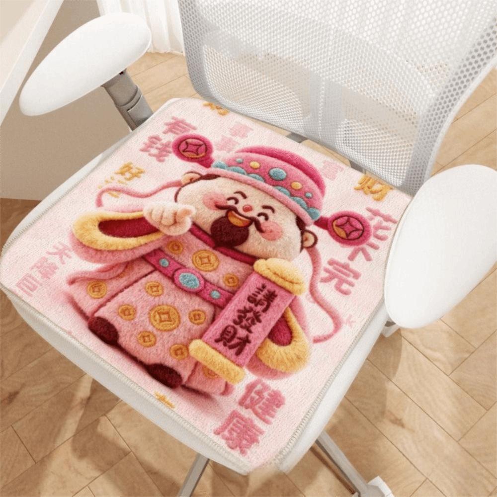 Cute 40*40cm Poker Cushion Soft Texture Fabric Seat Cushion Abstract Design Abstract Cushion Student