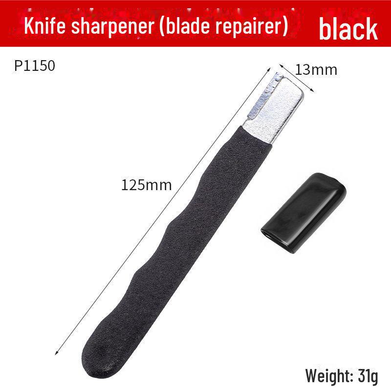 

Портативная многофункциональная точилка для ножей и ножниц three-sided blade чёрный
