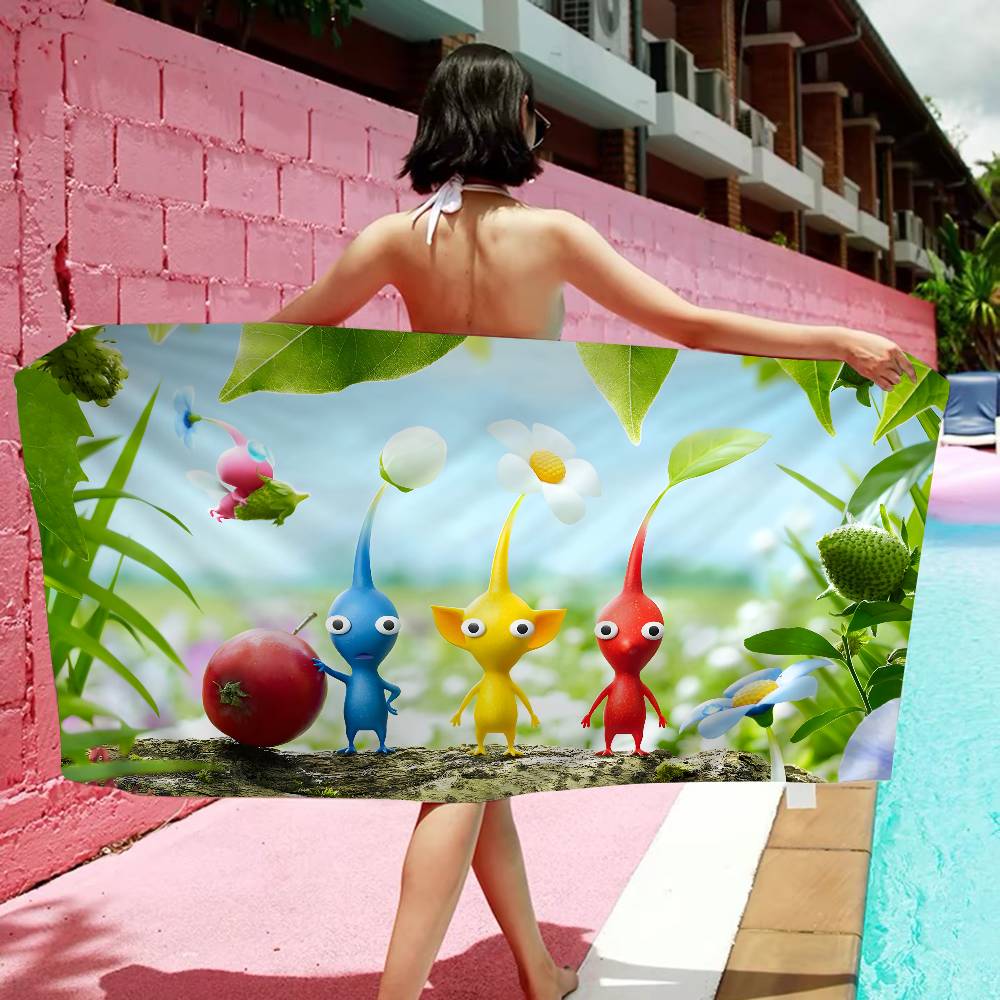 P-pikmin Game Big Microfiber Beach Towels Quick Dry Towel Sand Beach Towels Pool Towel For Travel Swim Pool Yoga